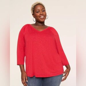 Lane Bryant Red Blouse